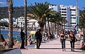 spain Ibiza San Antonio beach promena people