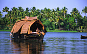 India Kerala house boat in backwaters