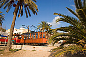 Red flash, historic train, Port Soller, Mallorca