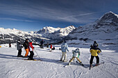 Oberland Männlichen Berg, Ski- und Snowboardpiste, Schweiz