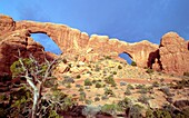 North and South Window, Arches National Park, Utah, USA