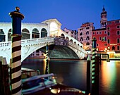 Italien, Venedig, Canale Grande, Rialto Brücke