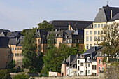Corniche und Stadtzentrum von Luxemburg, Luxemburg