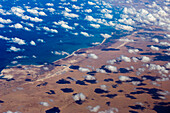 Aerial view of the Egyptian coast, Mediterranean Coast, Egypt