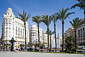 Art Nouveau, Plaza del Ayuntamiento, centre of Valencia, Spain
