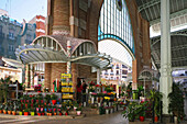 Mercado de Colon, opened in 1916, 2003 refurbished with cafes, Valencia, Spain