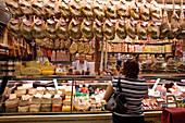 Mercado Central, central market, Serrano ham, Valencia, Spain