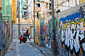 Graffiti an Wand Valencia, Spanien
