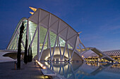 Stadt der Künste und Wissenschaften, spanischer Architekt Santiago Calatrava, Wissenschafts Museum, Museo de las Ciencias Principe Felipe