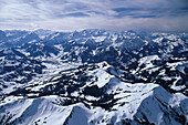 Skigebiet Gstaad, Luftaufnahme, Berner Oberland, Schweiz