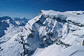 Ski Resort Gstaad, view towards Mont Blanc, Bernese Oberland, Switzerland