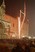New Year's Eve on Piazza San Marco, Venice, Italy