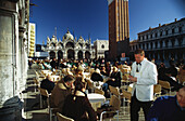 Cafes on Piazza San Marco, Venice, Italy