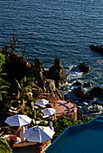 Small luxury hotel, La Casa que canta, Zihuatanejo, Guerrero, Mexico, America