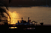 Romantisches Abendessen für Zwei, kleines Luxus Hotel, La Casa que canta Zihuatanejo, Guerrero, Mexiko, Amerika