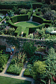 Gartenanlage von Sissinghurst Castle, Kent, England, Großbritannien