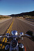 Harley Davidson, Landstraße zwischen Lompoc und Santa Barbara, Highway No. 1, Kalifornien, USA
