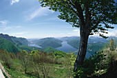 Blick von Sighignola, Luganer See, Tessin, Schweiz, Europa