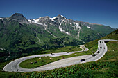 Traffic on Grossglockner High Alpine Road, Hohe Tauern, Austria