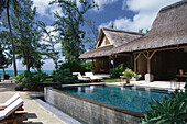 Royal Villa und Pool, Hotel Le Prince Maurice, Holiday, Übernachtung, Mauritius, Afrika