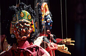 Marionetten von traditionellen Götter- und Dämonen-Tänzern, Kathmandu, Nepal