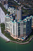 Luftbild eines Wohnhauses auf Marco Island, Florida, USA