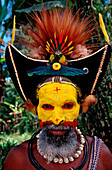 Huli Perueckenmann, Tari, Huli, Highlands, Papua Neu Guinea