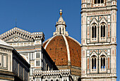 View of the cathedral, Santa Maria del Fiore, Florence, Tuscany, Italy