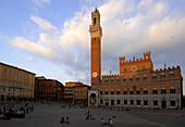 Piazza del Campo at dusk, Siena, Tuscany, Italy