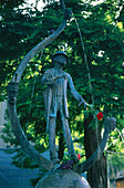 Karl Valentin Brunnen, Viktualienmarkt, München, Bayern, Deutschland