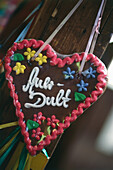 Gingerbread heart, Auer Dult, Munich, Bavaria, Germany