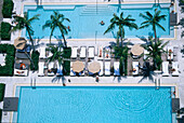 Swimming Pool, Spa Bereich, Hotel Setai, South Beach, Miami, Florida, USA