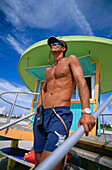 Rettungsschwimmer, South Beach, Miami, Florida, USA