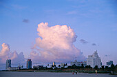 Morning Impression on Beach, South Beach, Miami, Florida, USA