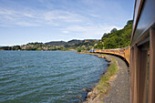 Taieri Gorge Railway Eisenbahn, nahe Dunedin, Otago, Südinsel, Neuseeland