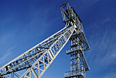 Pit mine headstock, colliery museum, Zeche Zollern II, Dortmund, North Rhine-Westphalia, Germany