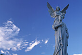 Memorial for Ruben Dario with angel, Managua, Nicaragua, Central America, America