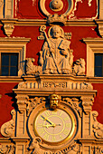 Close up of the townhall clock, Gotha, Thuringia, Germany