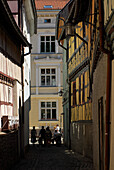 An alley in the old town of Meiningen, Thuringia, Germany