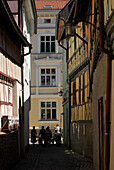 Meiningen, Gasse in der Altstadt, Thüringen, Deutschland