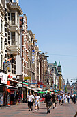 Einkaufstraße, Damrak, Amsterdam, Niederlande