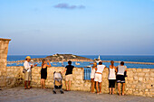 Blick von Stadtmauer, Altstadt, Dalt Vila, Eivissa, Ibiza Stadt, Ibiza, Balearen, Spanien