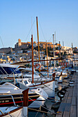 Harbour, Dalt Vila, Old Town, Eivissa, Ibiza, Balearic Islands, Spain