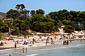 Strand von Platja de ses Salines, Ibiza, Balearen, Spanien