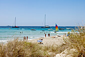 Beach and Dune, S Espalmador, Formentera, Balearic Islands, Spain