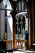 A man at Gardner Museum, Boston, Massachusetts, USA