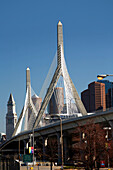 View of Zakim Bridge, Boston, Massachusetts, USA