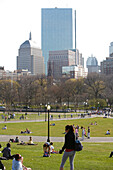Leute beim Freizeitbeschäftigung, Boston Common, Boston, Massachusetts, USA