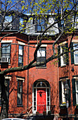 A house in Historic Beacon Hill, Boston, Massachusetts, USA