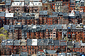 Stadtansicht von Häuser in Back Bay, Boston, Massachusetts, USA